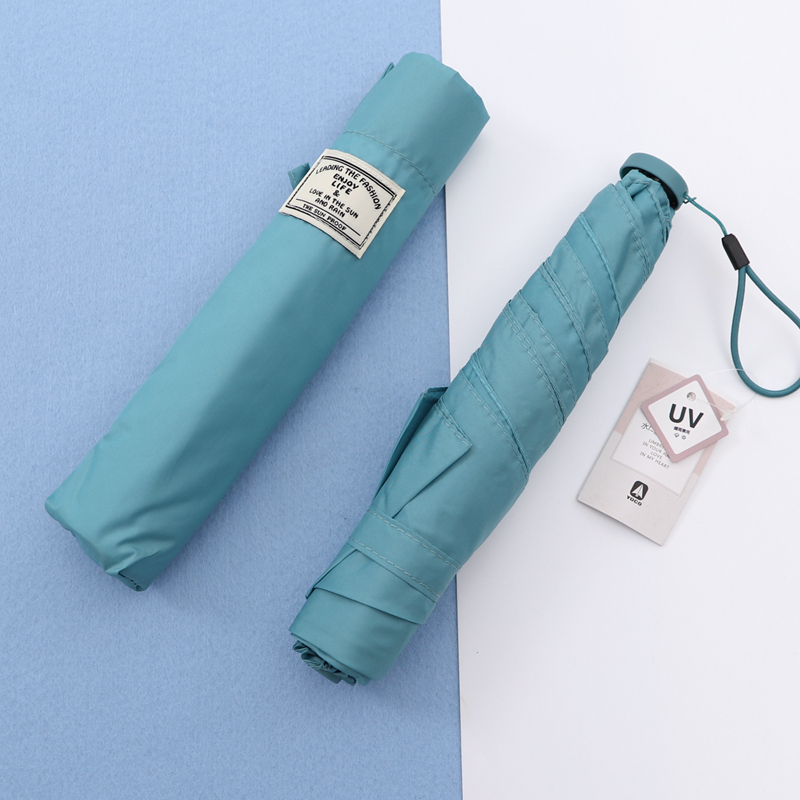出口99克超轻碳纤维骨羽毛伞简约纯色拒水雨伞迷你防晒遮阳伞