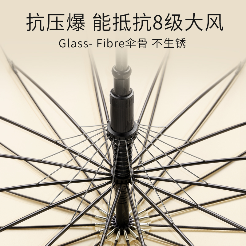 异度长柄雨伞女晴雨两用男士自动大号加固加厚抗风结实双人大伞