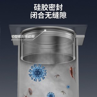 清扫口地漏地面检修口304不锈钢加厚DN50/75/110/200PVC下水管