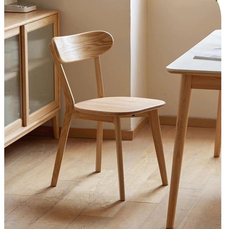 北美橡木餐椅全实木椅子书房椅子办公椅书房椅子北欧简约原木家具,住宅家具,餐椅,淘宝优惠券,粉丝福利购,淘宝优惠卷