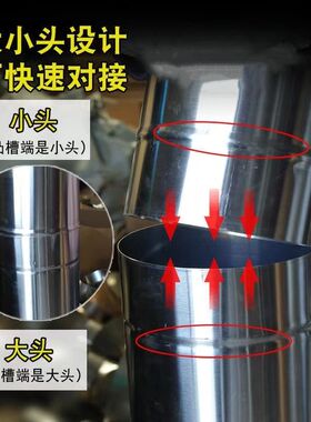不锈钢烟筒排烟管150/160/17/180/200mm11/12/13/14/19公分烟囱管
