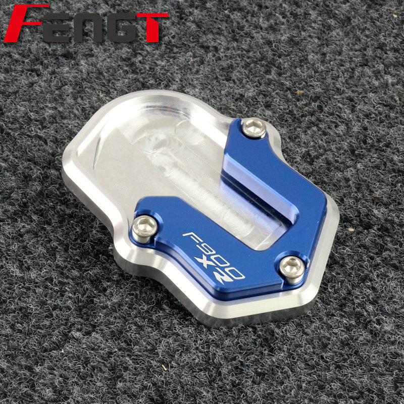 适用宝马F900R F900XR 2020 摩托车改装边撑加大座侧脚撑加宽脚垫