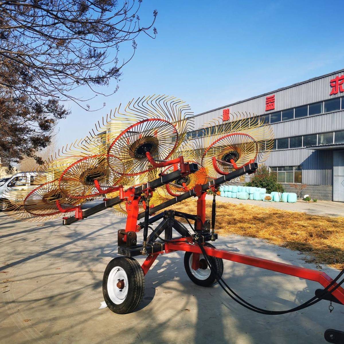 现货旋风搂草机搂草耙购机补贴12盘加重型搂草机