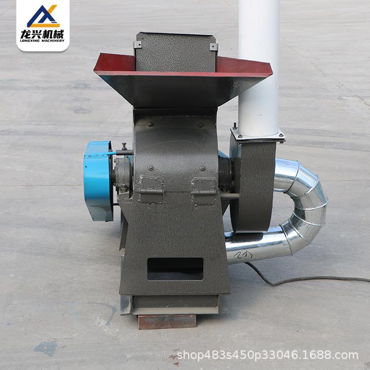 粮食大豆玉米饲料粉碎机牛羊草料破碎机多功能草粉机龙兴机械设备