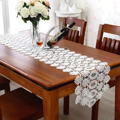 日式轻镂感钢琴顶披欧式重工蕾丝盈空防尘旗饰盖巾白色桌装钢琴罩