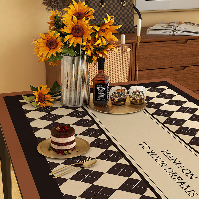 罗马复古轻奢Q弹硅胶餐桌布皮革防水防油免洗防烫茶几桌垫,居家布艺,桌布,淘宝优惠券,粉丝福利购,淘宝优惠卷