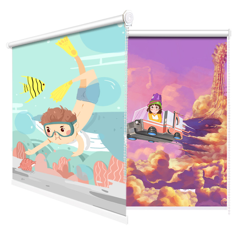 简易小飘窗窗帘短安装升降全遮光遮阳儿童宿舍隔热卧室厨房,居家布艺,成品窗帘,淘宝优惠券,粉丝福利购,淘宝优惠卷