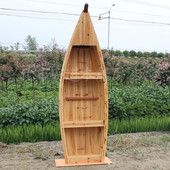 饰陈列柜欧式 书柜木船装 饰拍摄影道具酒吧装 木船儿童书柜船