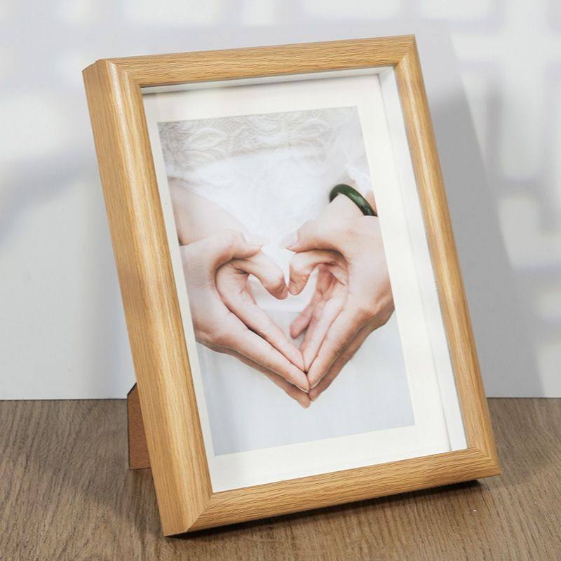 相片定制diy打印高清洗照片木质中空立体6/8/10/A4寸相框摆台创意