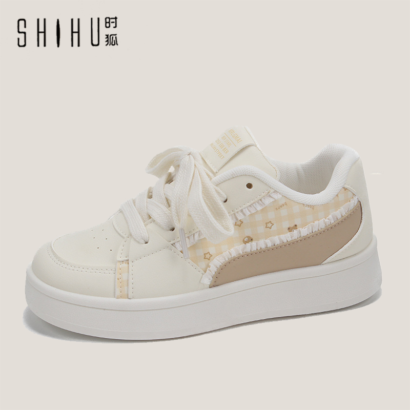 时狐韩版休闲女学生小白鞋百搭休闲户外运动板鞋25秋冬新款