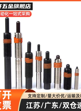 模具弹簧顶丝柱塞弹性顶销 防松型PJH4 5 6 8 10 12 16-3 5 10 15