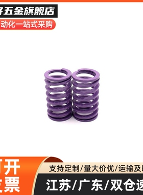 YSWC紫色盘起矩形SSWC螺旋压缩模具弹簧SWC6 8 10 12--30