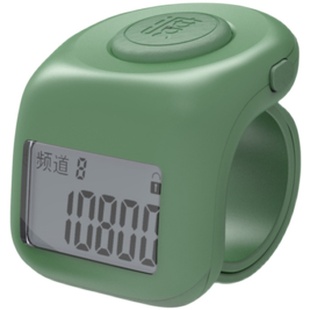 新款小渡计数器手动电子数显9频道迷你戒指款充电子人流客流计数