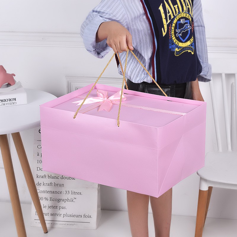红色礼品盒子结婚伴手礼盒空盒超大号衣服包装盒生日长方形礼物盒