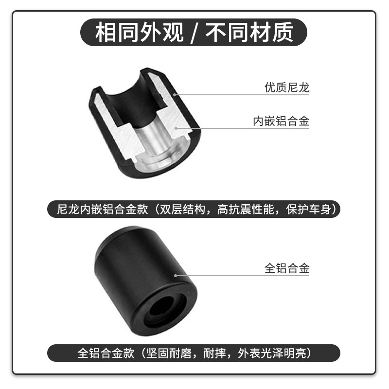 适用KTM DUKE390/250/200改装铝合金尼龙缓冲保护杠EP防摔球配件