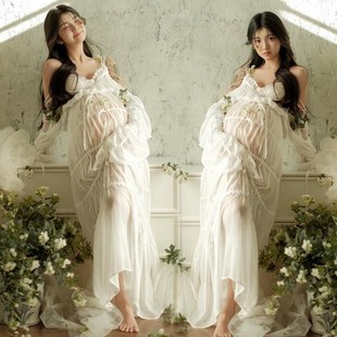 影楼新款孕妇拍照摄影写真服装高级感礼服影楼工作室孕照衣服