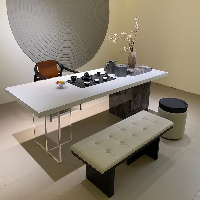 新中式岩板茶桌新款高端实木茶台客厅家用高级亚克力泡茶桌,住宅家具,家用茶台/茶桌,淘宝优惠券,粉丝福利购,淘宝优惠卷