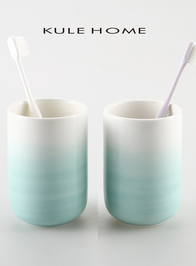 UE HOE 家用漱口杯简约轻奢情侣杯刷牙牙刷牙缸杯