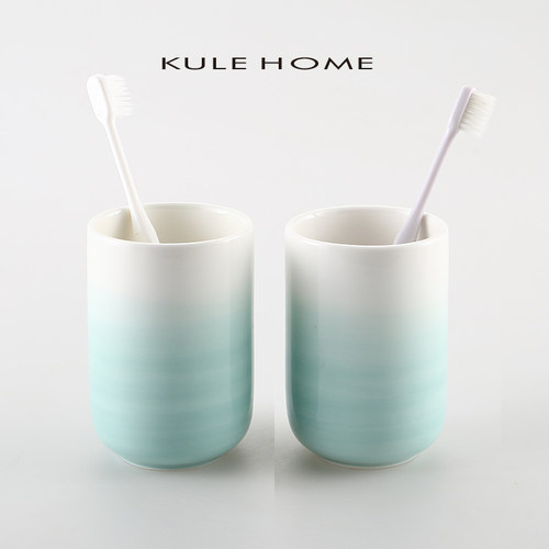 UE HOE 家用漱口杯简约轻奢情侣杯刷牙牙刷牙缸杯