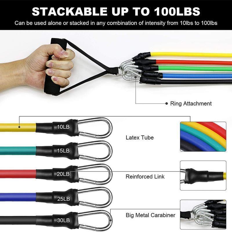 Fitness Resistance Pull Rope Rubber Band Yoga Elastic