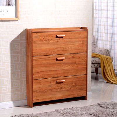 入门薄鞋柜门口超家用翻斗仿实木简约门厅柜防尘鞋架简易经济型省