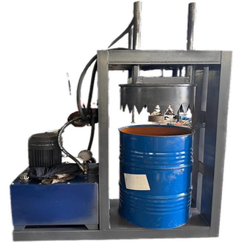 重桶冲盖机油脂桶拆解分割再利用设备冷切割废旧油桶开桶机厂