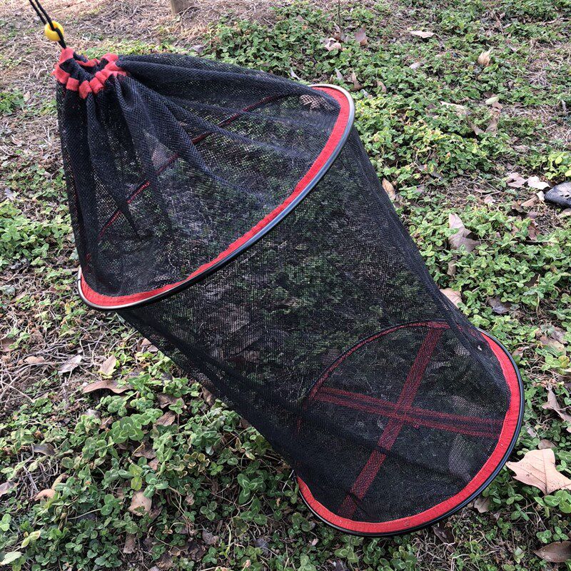 鱼网可折叠新款鱼具简易小鱼护鱼网兜网袋钓鱼涂胶小鱼篓鲫鱼便携