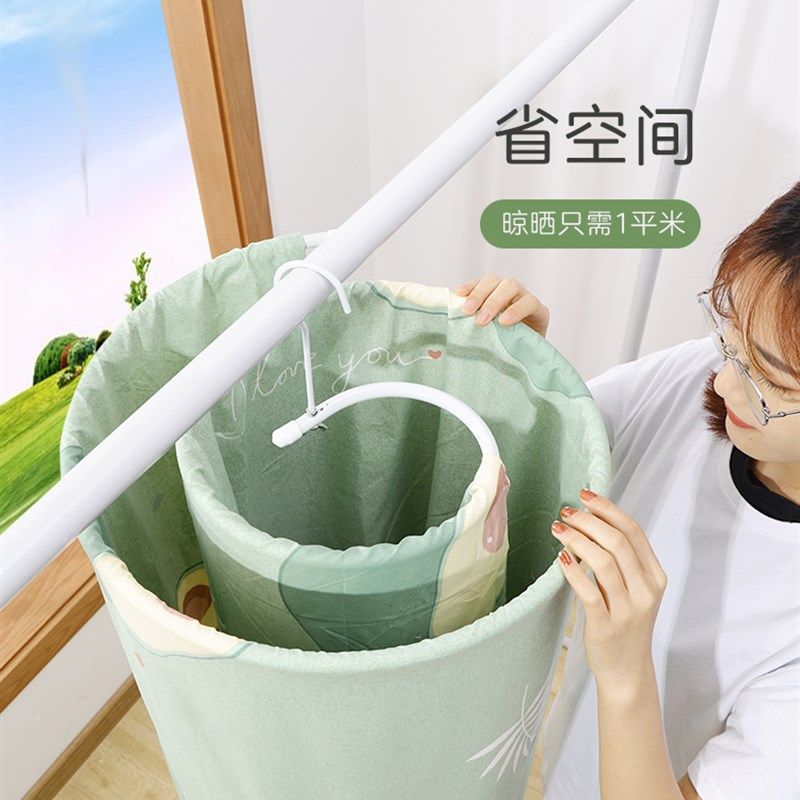 晒被子螺旋式晾衣架多功能阳台家用大圆形旋转挂凉晒床单被罩,收纳整理,塑料衣架,淘宝优惠券,粉丝福利购,淘宝优惠卷