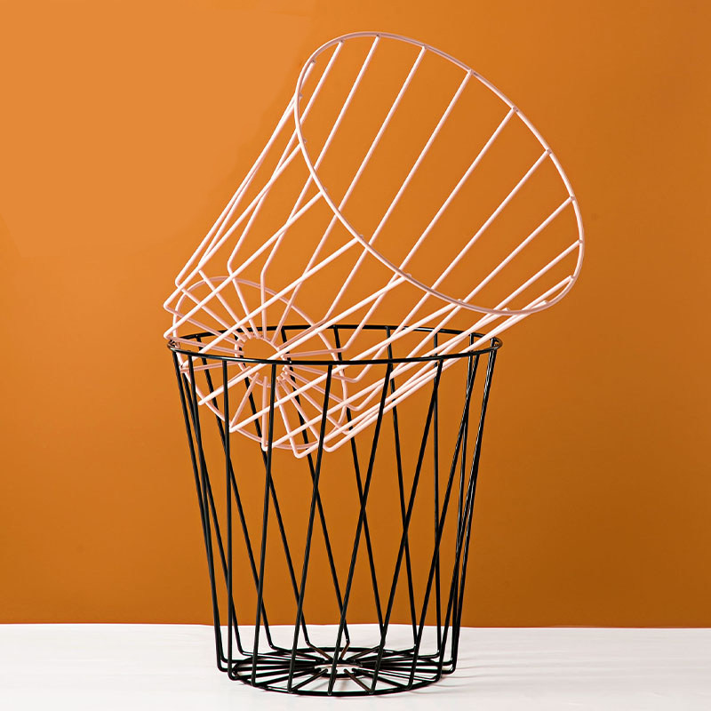 家 风铁艺镂空垃圾桶 家用干湿分离废纸篓厕所金属垃圾筒,家庭/个人清洁工具,垃圾桶,淘宝优惠券,粉丝福利购,淘宝优惠卷