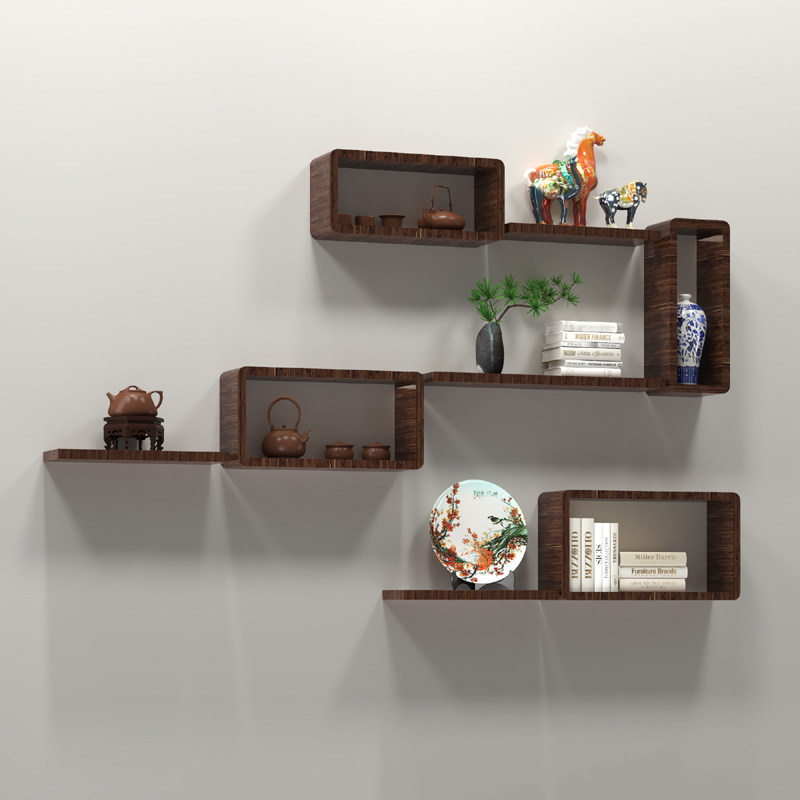 实木一字隔板墙上壁挂客厅电视墙面搁板卧室墙壁展架