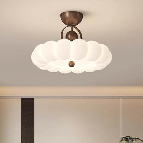 创极简卧室吸顶灯中古奶油风主卧中美式高级感国潮设计师书房灯具