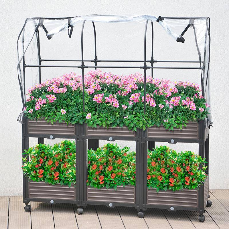 枝晓种植箱小暖棚爬藤架花房花箱冬季蔬菜植物户外过冬种菜温室