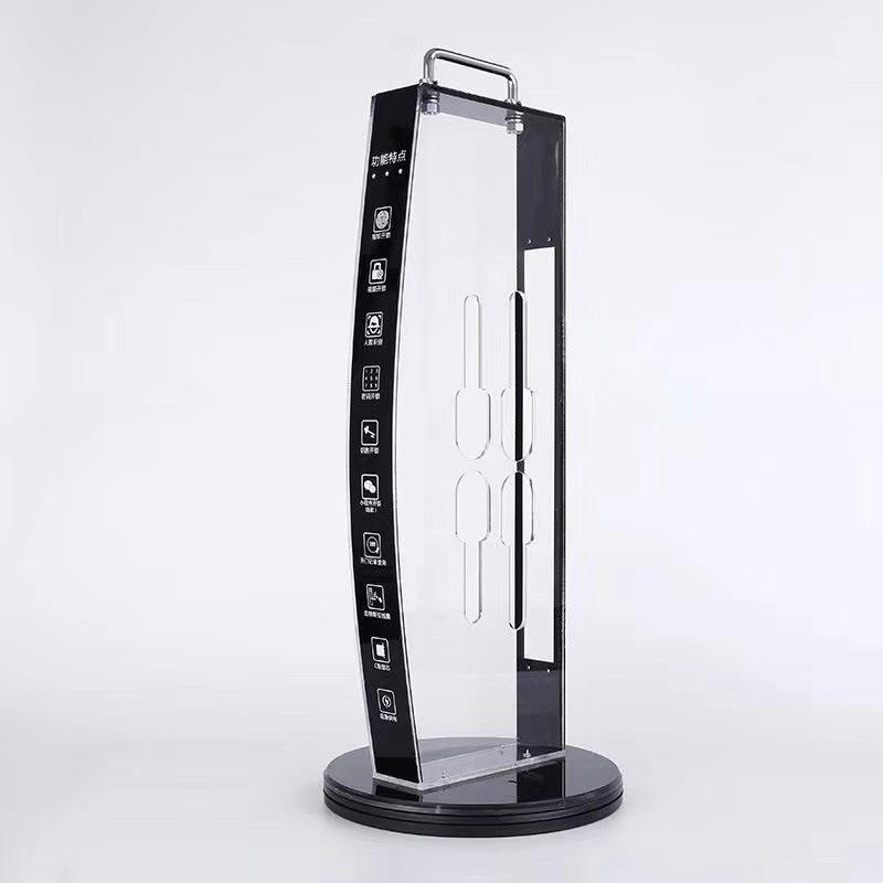 透明防盗门锁锁架亚克力24方舌铝合金30圆柱指纹锁用