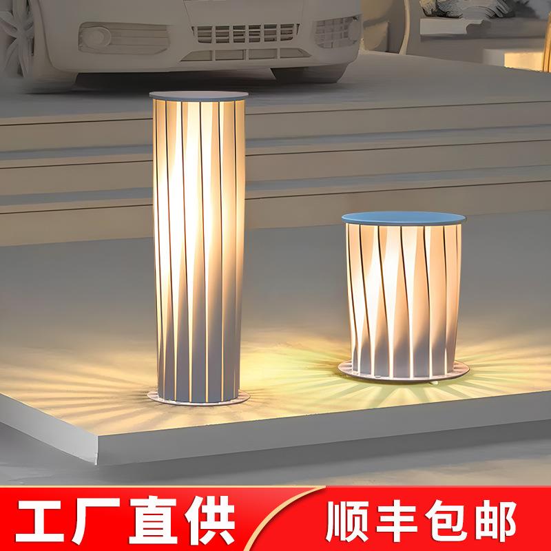 太阳能草坪灯户外防水柱灯现代简约景观灯花园庭院灯别墅园林灯