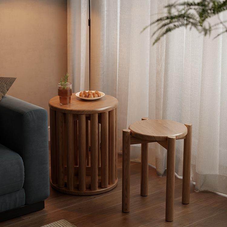 实木凳子可叠放圆凳家用叠叠乐备用餐桌板凳四合一组合木椅子,3C数码配件,USB灯,淘宝优惠券,粉丝福利购,淘宝优惠卷