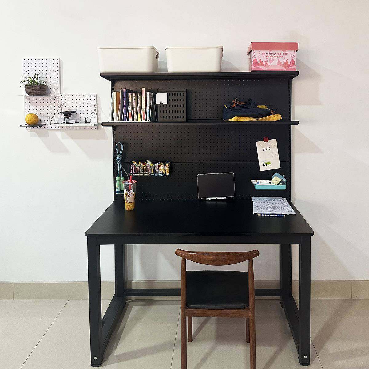 铭添加固五金洞洞板书架学生书桌组合网红少女货架收纳架置物架1.,3C数码配件,USB灯,淘宝优惠券,粉丝福利购,淘宝优惠卷