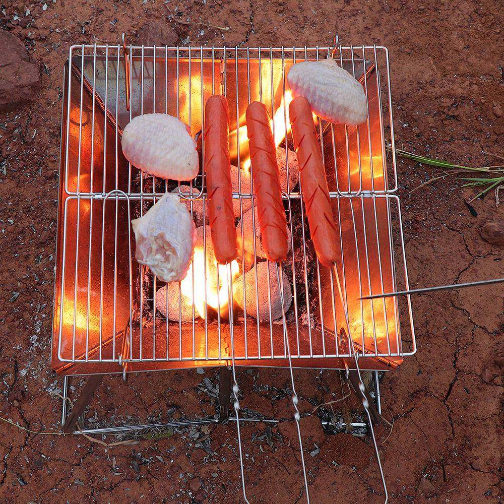 户外可升降烤网柴火炉野营BBQ烧烤架可折叠烧烤炉焚火炉,居家布艺,入户地垫,淘宝优惠券,粉丝福利购,淘宝优惠卷