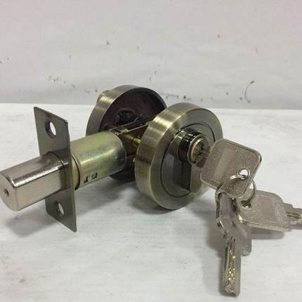 锌合金呆锁圆款款适合33-53门厚3条电脑匙吸塑创奇静音