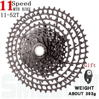 SUNSHNE新款大齿比11S11速11-52T山地车自行车卡式飞轮7075材质