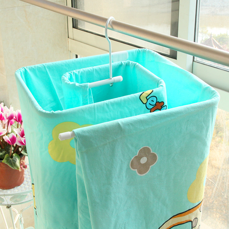 晒被子床单被晾不锈钢圆形旋转晾衣架被单阳台可螺旋式晒衣架