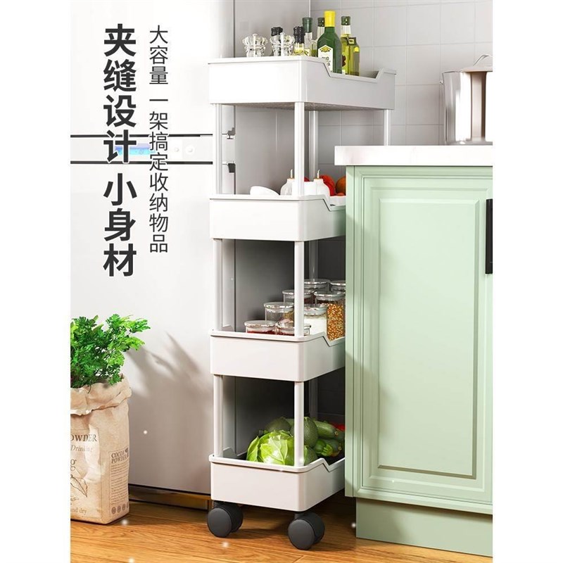 Kitchen storage rack bathroom Shelf Trolley iron shelves.