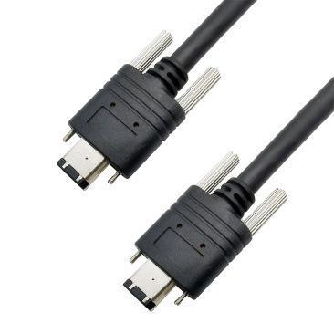 IOI采集卡线IEEE1394火线电源线高柔拖链线1394A卡扣