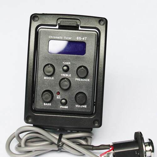 EQ4T乐器配件尤克里里电箱拾音器木吉他拾音均衡器吉他改装拾音器