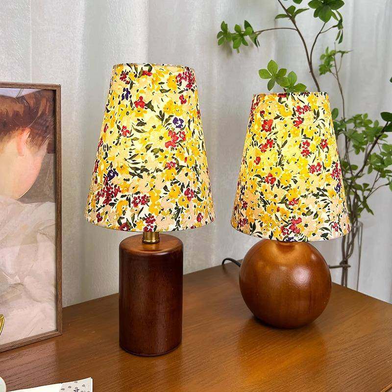 法式复古风实木碎花台灯温馨浪漫田园风卧室小台灯书房网红氛围灯,家装灯饰光源,其它灯具灯饰,淘宝优惠券,粉丝福利购,淘宝优惠卷