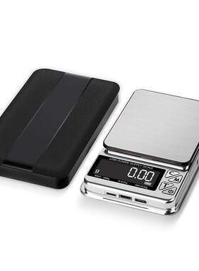 家用克秤电子秤1000g/0.01g珠宝秤克拉秤0.1gUSB插电充电口袋秤