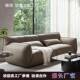 意式 极简皮艺沙发别墅设计师小户型客厅胖呼呼超软三人位组合沙发