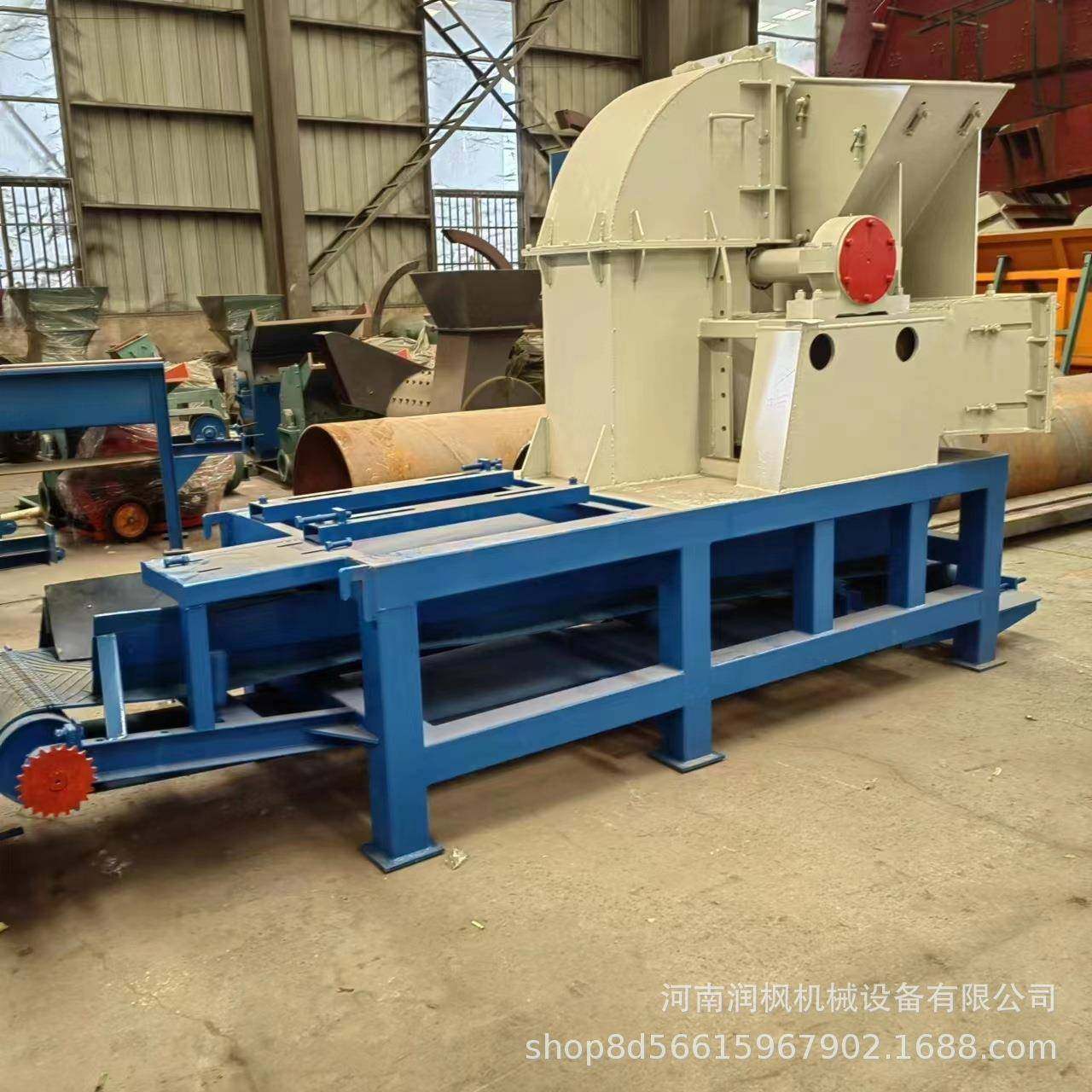 干湿两用木材削片机秸秆树木木屑机废旧家具边角料锯末粉碎机