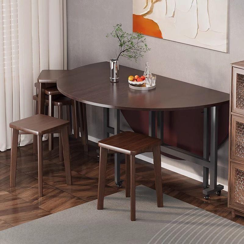 餐桌家用客厅可折叠三折桌子简易便捷多功能可移动商用新款大圆桌