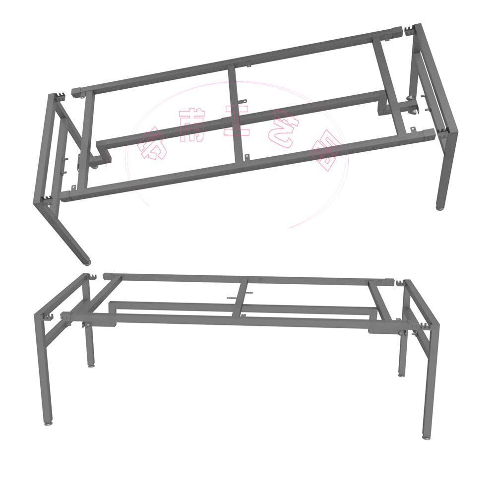 方形桌支撑铁艺架子4条桌腿可拆卸设计(只有桌架桌腿不含桌面)