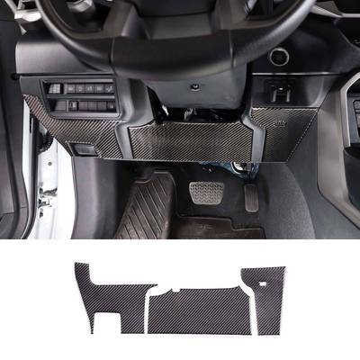 适用于22-23款丰田坦途主驾下护膝面板 真碳纤（软）3件套